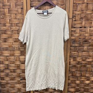 Vintage Made in Canada Parkhurst Light Tan Knit Tunic